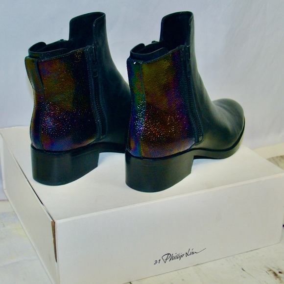 NIB‼️3.1 Phillip Lim Alexa Petrol Blk Leather Boot - Picture 3 of 12